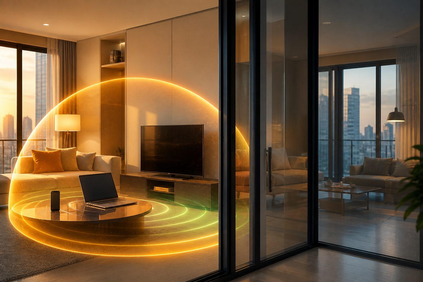 Private condo network isolated from neighbours